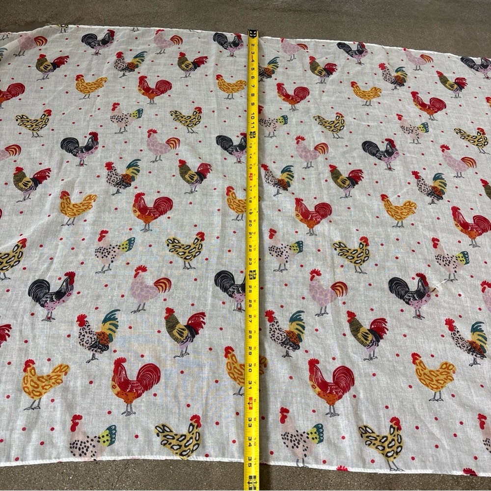 Colorful Rooster Print Scarf - Picture 11 of 12
